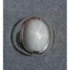 MENS 16X12mm 9+ CT LINDE LINDY WHITE STAR SAPPHIRE CREATED SECOND RING SS #2 small image