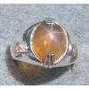 MEN&#039;S 10x8mm 3+ CT TRANS YELLOW LINDE LINDY STAR SAPPHIRE CREATED SECOND RING SS #1 small image