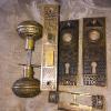 Victorian Eastlake Solid Bronze Complete Lockset, F.C.Linde Co. Design #3 small image