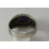Brushed Sterling Silver Linde Star Sapphire Ring Size 7 1/2 #6 small image