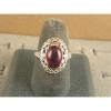 10x8mm 3+ CT LINDE LINDY TRNSPARNT RED STAR SAPPHIRE CREATED RUBY SECOND RING SS