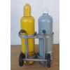 Linde Acetylene/Corgon Schnapps bottles on hand trucks - Decorational object #3 small image