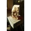 Wikinger Gesicht Holzfigur Hand geschnitzt aus Linde Schnitzholz Kunsthandwerk
