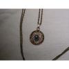 Vintage 12 Gold Filled Filigree,Linde/Lindy Blue Star Sapphire Pendant Necklace