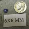 6MM HEART LINDE LINDY CF BLUE STAR SAPPHIRE CREATED 2ND RD PLT HALO .925 SS RING