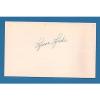 Lyman Linde d.1995  Cleveland Indians    Signed 3x5 Index Card #1 small image