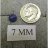 VINTAGE LINDE LINDY 7MM RND CF BLUE STAR SAPPHIRE CREATED RING RD PLATE .925 S/S