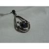 ...Sterling Silver,Linde/Lindy Blue Star Sapphire Flower Pendant Necklace... #4 small image