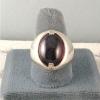 MENS 16X12mm 9+ CT LINDE LINDY RED STAR SAPPHIRE CREATED RUBY SECOND RING SS #2 small image