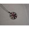 ...Sterling Silver,Enamel,Linde/Lindy Ruby Star Sapphire Pendant Necklace...