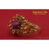 14K Yellow Gold Marquise Linde Star Sapphire Solitaire Women&#039;s Ring Size 6.75 #3 small image