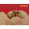 14K Yellow Gold Marquise Linde Star Sapphire Solitaire Women&#039;s Ring Size 6.75 #10 small image