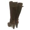 UGG LINDE TALL BOOTS HEELS BROWN JAVA LEATHER US 9.5 /EUR 40.5 /UK 8 -New! #2 small image