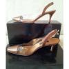 $650 NIB Susan van der Linde Leather/Lucite Strapped Heels 38.5 size #1 small image