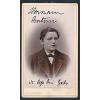 CDV c. 1880 - Jeune Homme Ph. Linde à Lubeck Allemagne  - T770 #1 small image