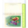 220986 RUSSIA LINDE Greetings flowers pansy folding postcard #1 small image