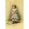 Young Girl &amp; her Toys Berlin Germany Old CDV Photo Linde 1870