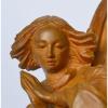 Engel Skulptur Holzfigur Linde handgeschnitzt Höhe 19 cm sehr ausdrucksvoll #2 small image