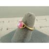 VINTAGE LINDE LINDY DUSKY ROSE STAR SAPPHIRE CREATED BYPASS RING YLGDPLT .925 SS #2 small image