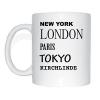 New York, Londres, Paris, Tokyo, KIRCH-LINDE Tasse à café