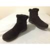 BearTraps &#039;Cammy&#039; Ankle Boots Brown Suede Faux Fur Linde Size 7.5M #1 small image