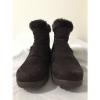 BearTraps &#039;Cammy&#039; Ankle Boots Brown Suede Faux Fur Linde Size 7.5M #2 small image