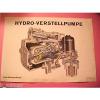 ✪ Prospekt Linde Hydraulik Hydro Verstellpumpe Pumpe Querschnitt A 1885 T5 1269 #1 small image