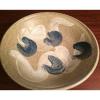 Hawkdancing Stoneware Salt Glazed Hand Thrown Bowl. Artist Signed by Nils Linde