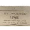 NOS 45V08 Tig Torch Water Hose 25&#039; Replaces Linde HW-20 &amp; HW-25