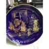 CHRISTMAS1976 H.H. Lihs Linde/Kueps Bavaria Collector Plate GOLD BLUE COBALT.