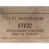 Lot of 2 NOS 41V32 Tig Torch Water Hose 25&#039; Replaces Linde HW-18