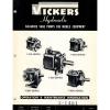 VICKERS V100 V200 V300 V400 V500  HYDRAULIC PUMPS OPERATION MAINTENANCE  MANUAL #1 small image