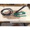 Greenlee 1725 Hydraulic Foot Pump With 10&#039; Hydraulic Hose