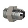 FH-G146JIC-MMS Straight fitting G1/4&#034; (1/4&#034;-19) M to #6JIC (9/16&#034;-18) M steel #1 small image