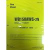 Komatsu Service WB150AWS-2N Backhoe Loader Shop Manual