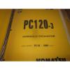Komatsu PC120-3 Hydraulic Excavator Parts Book Manual #1 small image