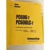 Komatsu PC600-7 PC00LC-7 Hydraulic Excavator Manual