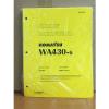 Komatsu WA430-6 Wheel Loader Shop Service Repair Manual #1 small image