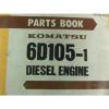 Komatsu 6D105-1 Diesel Engine Parts Book #2 small image