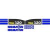 Komatsu WA320 Wheel Loader - Decal Graphics Kit #1 small image