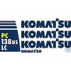 Komatsu PC138USLC Excavator - Decal Graphics Kit