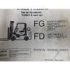 Komatsu CX Series FG FD Parts Manual Service Repair Maintenance Book (E33-2227)
