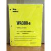 Komatsu WA380-6 Wheel Loader Shop Service Repair Manual (A54001 &amp; up) #1 small image