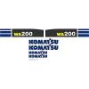Komatsu Wheel Loader WA200 - Decal Graphics Set #1 small image