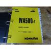 Komatsu WA500-1 Wheel Loader Shop Service Manual #1 small image