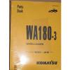 PARTS MANUAL FOR WA180-3 SERIAL A81001 KOMATSU WHEEL LOADER #1 small image
