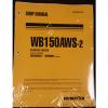 Komatsu Service WB150AWS-2 Backhoe Loader Shop Manual