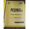 KOMATSU HYDRAULIC EXCAVATOR PARTS BOOK PC220LC-6 A83001 BEPB001901 #1 small image
