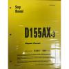 Komatsu D155AX-3 Series Dozer Service Shop Repair Printed Manual