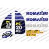KOMATSU PC20MR DIGGER DECAL STICKER SET